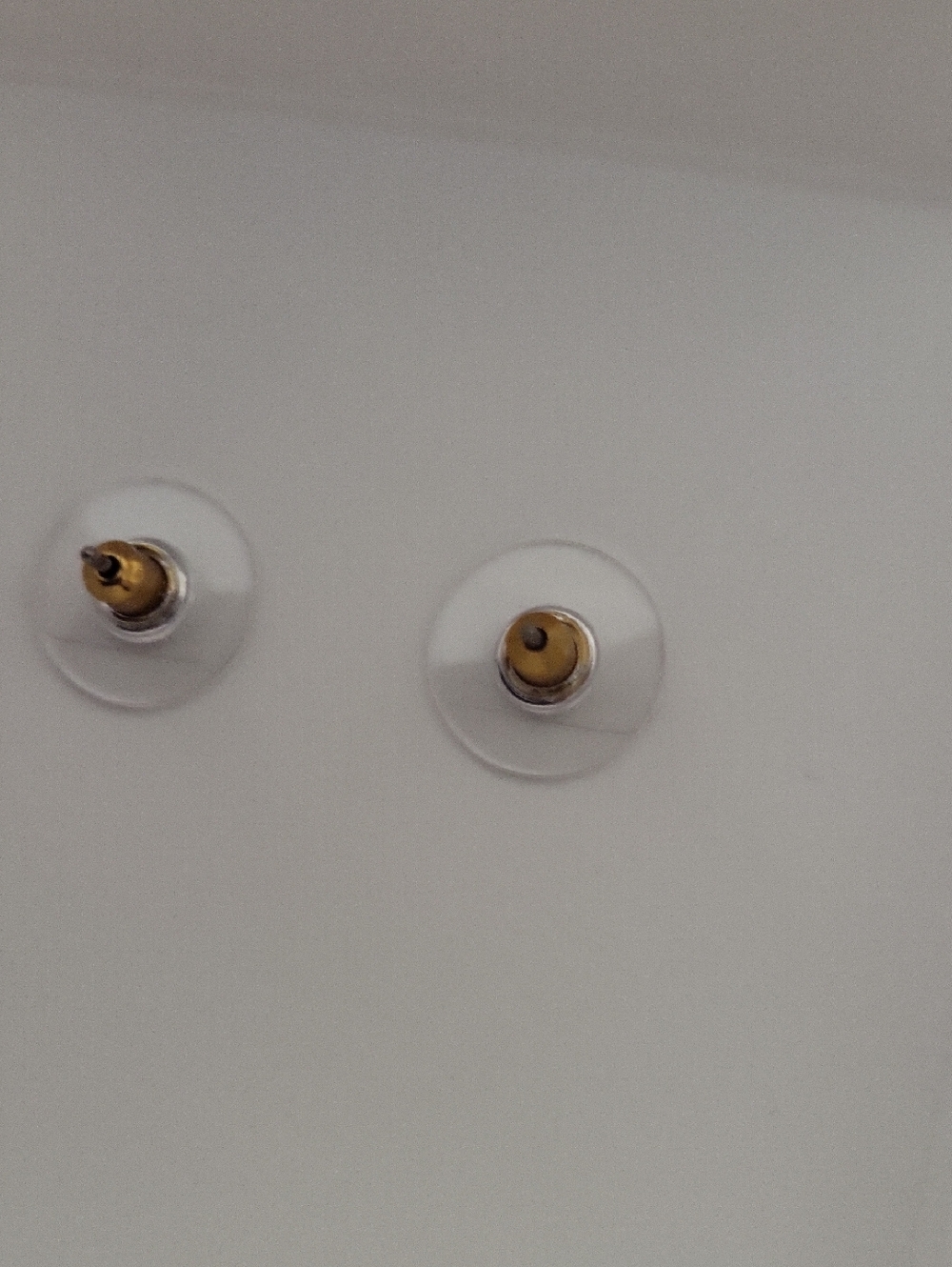 Kate Spade Gold Tone Cubic Zirconia & Pearl Stud Earrings - White, Gold - Picture 3 of 4